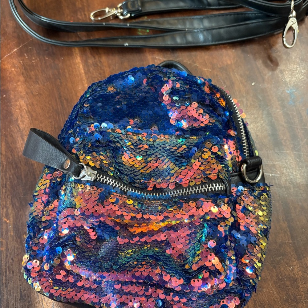Wild Fable Multicolor Sequin Backpack - image 1